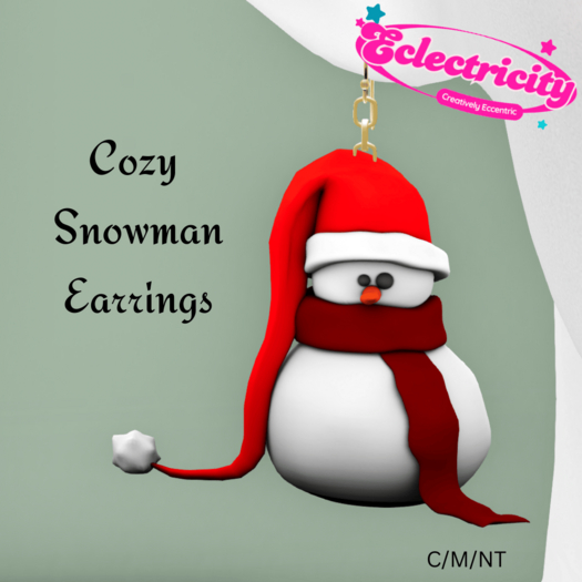 Cozy Snowman Earrings