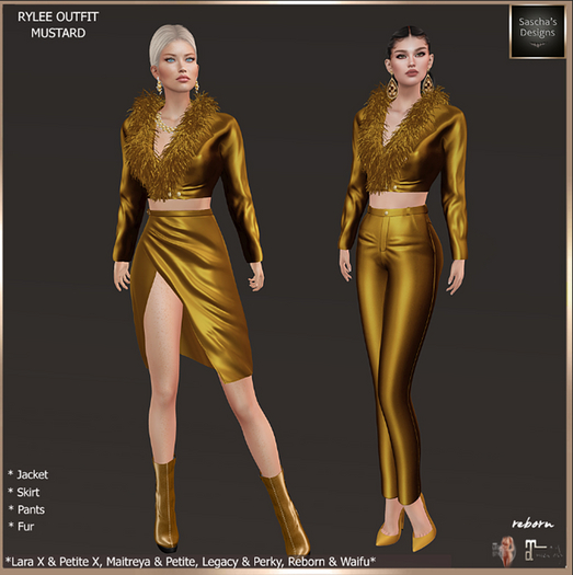 SAS - Rylee Mustard Outfit  (LaraX & MB)  