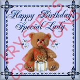 HBF72 Happy Birthday Special Lady (Wear Me)