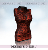 Bellena Dress Red Leopard