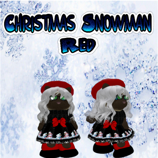 Christmas Snowman Red