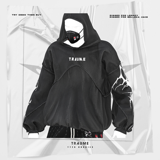 [Traume] YT2K Hoodies Grey/M