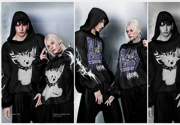 [Traume] YT2K Hoodies FATPACK_F