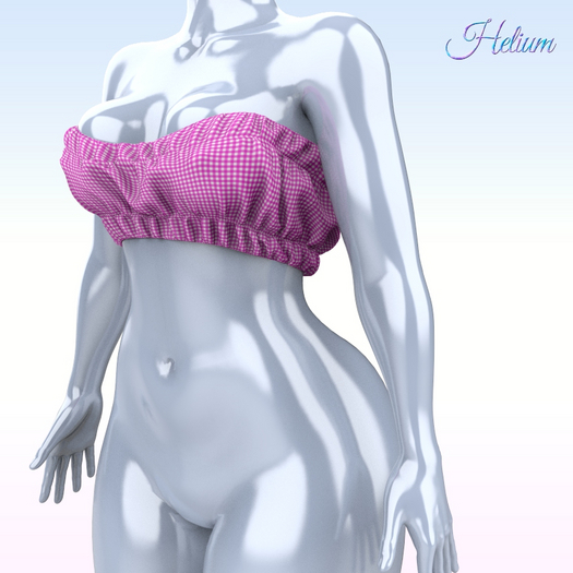 Pink Plaid Telia Top Reborn