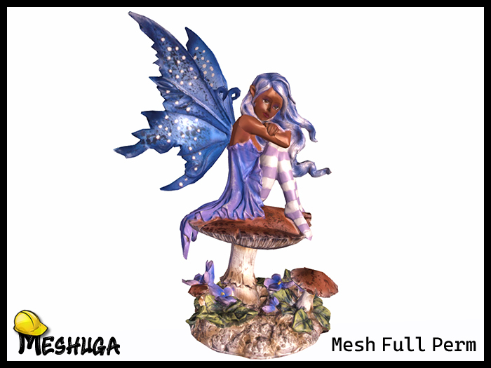 Meshuga Violet Pixie Fairy Figurine FULL PERM MESH