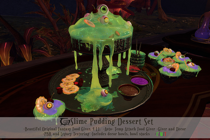 [CC] Slime Pudding Dessert Set