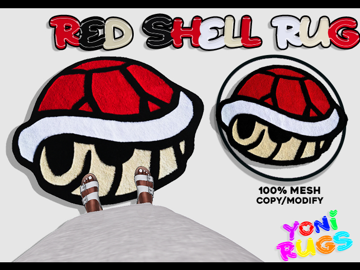 [YR] Mario Red Shell Rug