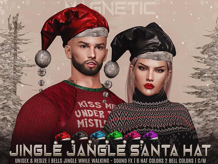Magnetic - Jingle Jangle Santa Hat (ADD ME)