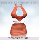 Jennie Dress - Coral