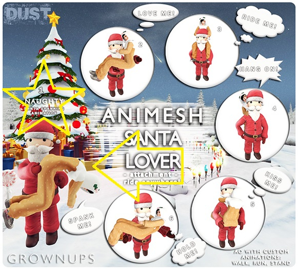 1 DUST: Animesh Santa - Naughty! RARE