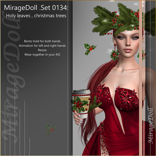 MirageDoll .Set 0134: Holy leaves , christmas trees
