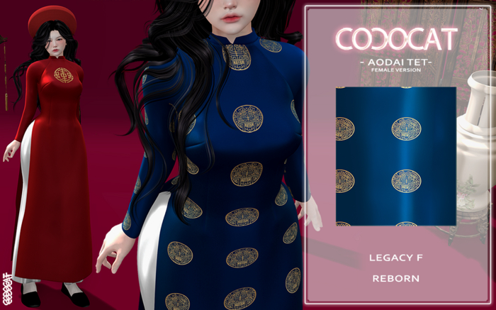 .cococat. Aodai Tet (Female) - Royal pattern