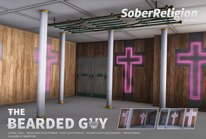 Sober Religion Backdrop PBR - The Bearded Guy 