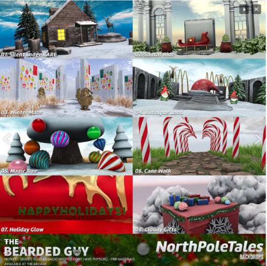 01 Silent Lodge Backdrop - NPT - The Bearded Guy RARE