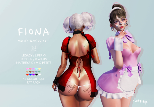 catNap./ FIONA MAID SET (RED)