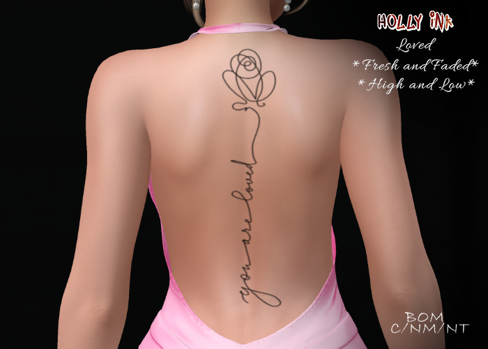 Holly Ink - Loved BOM tattoo