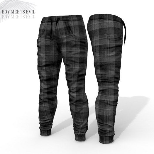 Plaid Jogger Pants Signature Gianni