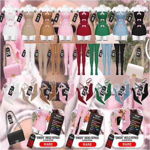 30. "Off-Line" x "Ginger" Heels / Fatpack / Lara X / RARE