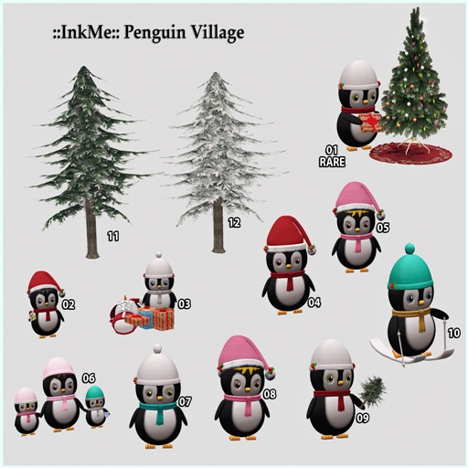 01 ::InkMe:: Penguin Village RARE