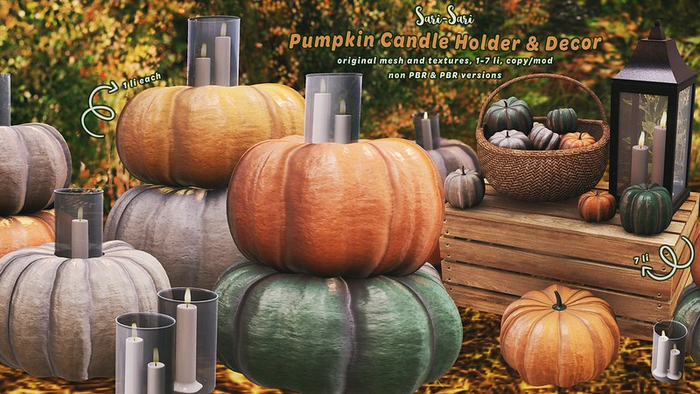 Sari-Sari - Pumpkin Candle Holder & Decor