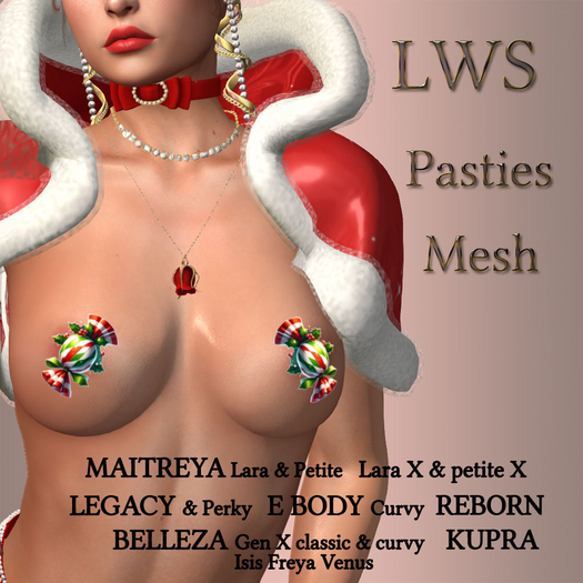 "LWS" Pasties - Mesh CANDY