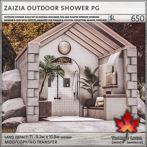 Trompe Loeil - Zaizia Outdoor Shower PG [mesh]