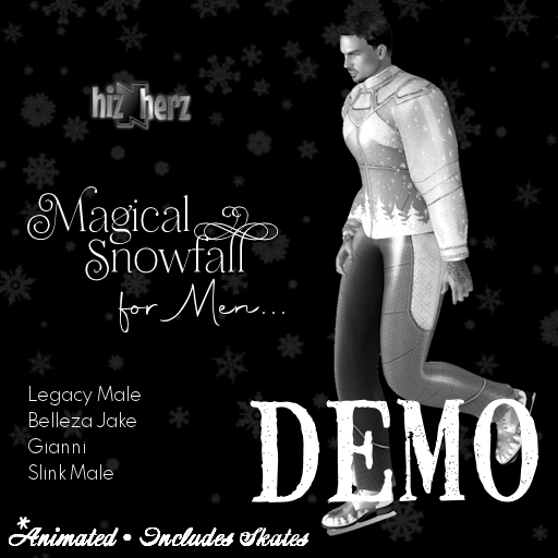 hizNherz Snowfall Blue Mens DEMO (Animated)