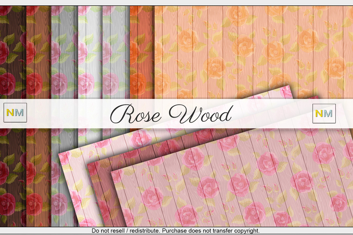 Rose Wood Builders Kit 10 Seamless Textures NM