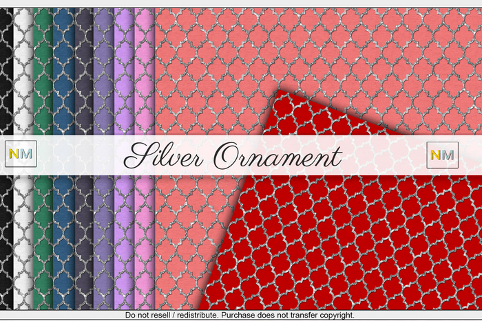 Silver Ornament Textures NM