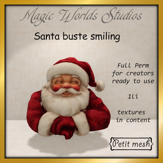 MW santa red bust