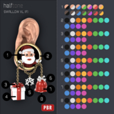 [HT] - E0013 Swallow Earrings XL (F)