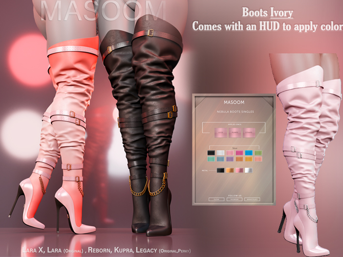 [[ Masoom ]] Nebula Botas - Blush