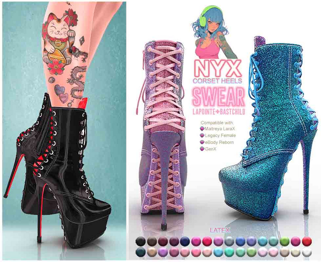 Heels - Nyx Corset LATEX 