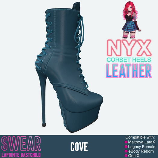 Heels - Nyx Corset LEATHER COVE