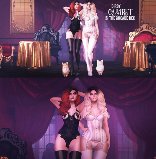 Birdy. Cabaret - Fancy Corset - Lara - Black RARE
