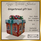 MW gingerbread gift box
