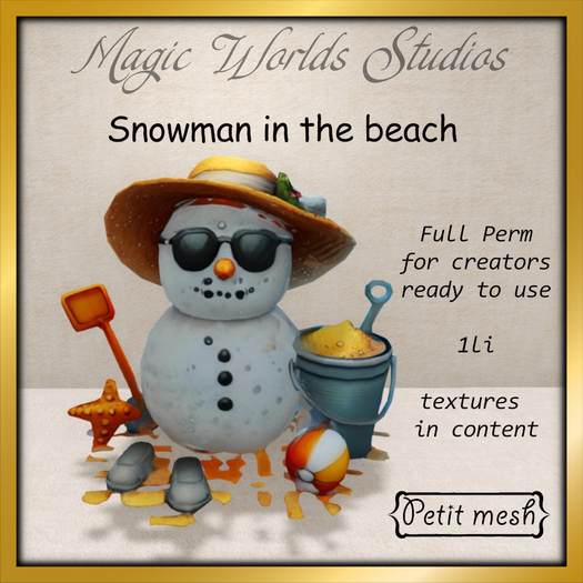 MW snowman beach