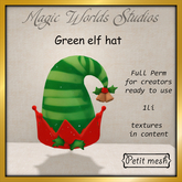 MW green elf hat
