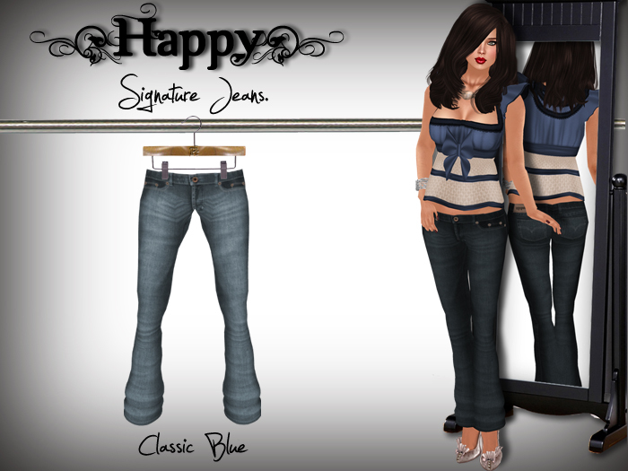 {Happy} Signature Jeans (Classic Blue)