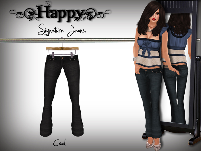 {Happy} Signature Jeans (Coal)