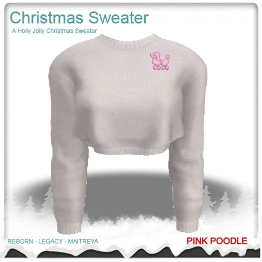 PINK POODLE XMAS Sweaters (Boxed)