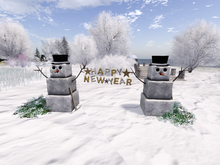 Happy New Year - Snowman