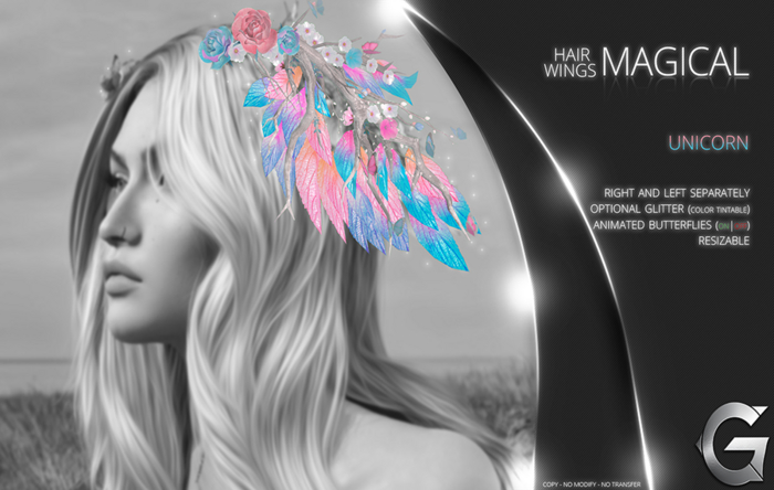 {geek} Magical Leaf  Wings  - Unicorn Version  DEMO