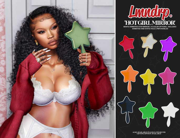 Lmndrp. - Hot Girl Mirror - BLACK