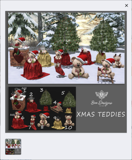 08 Bee Designs Xmas Teddies