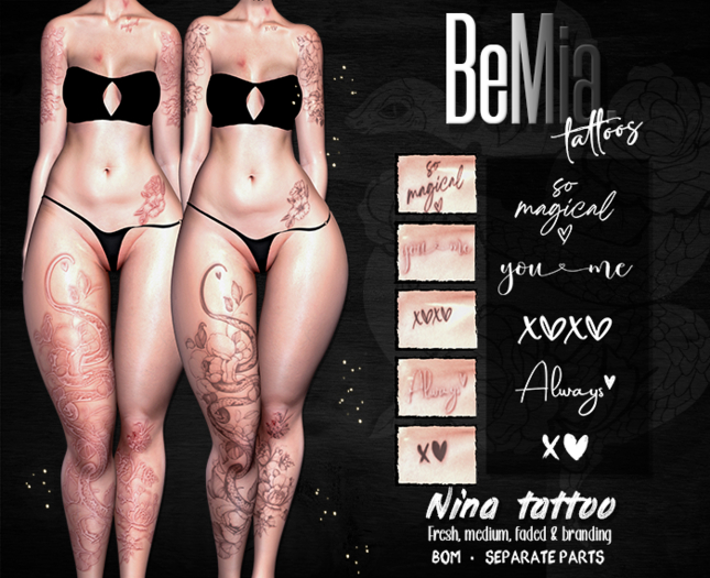 BeMia. Nina tattoo