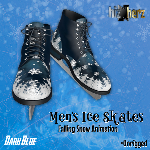 hizNherz Mens Skates - Dark Blue (Animated, Unrigged) **MANY MORE COLORS IN-STORE**