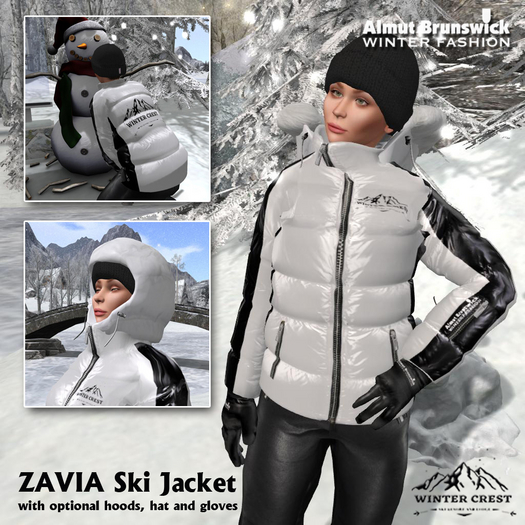 Almut Brunswick ZAVIA ski jacket "Winter Crest" white