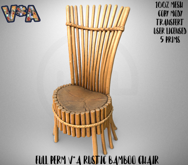 FULL PERM V*A RUSTIC BAMBOO CHAIR