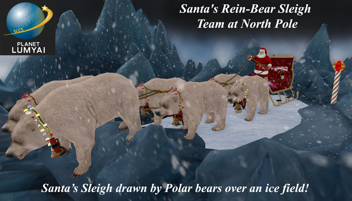 Santa's Polar Bear Sleigh Team 